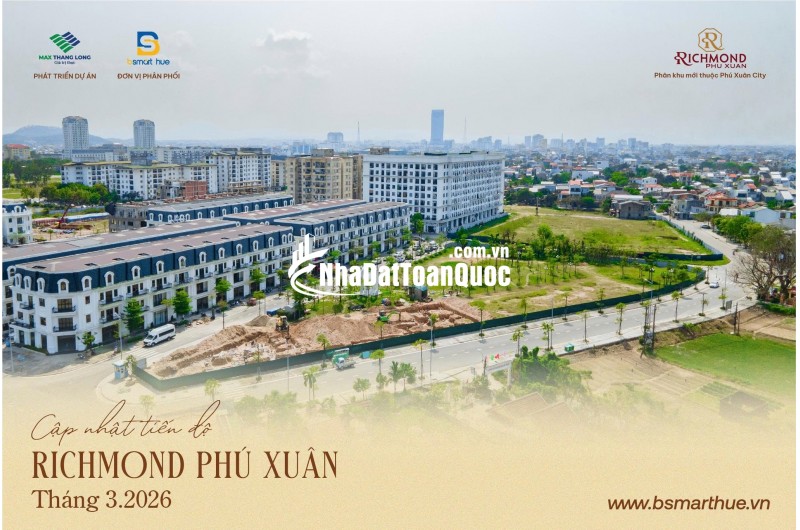  CHÍNH THỨC CÓ GIÁ RICHMOND PHÚ XUÂN – CHỈ TỪ 1,6tỷ/(20% căn) 